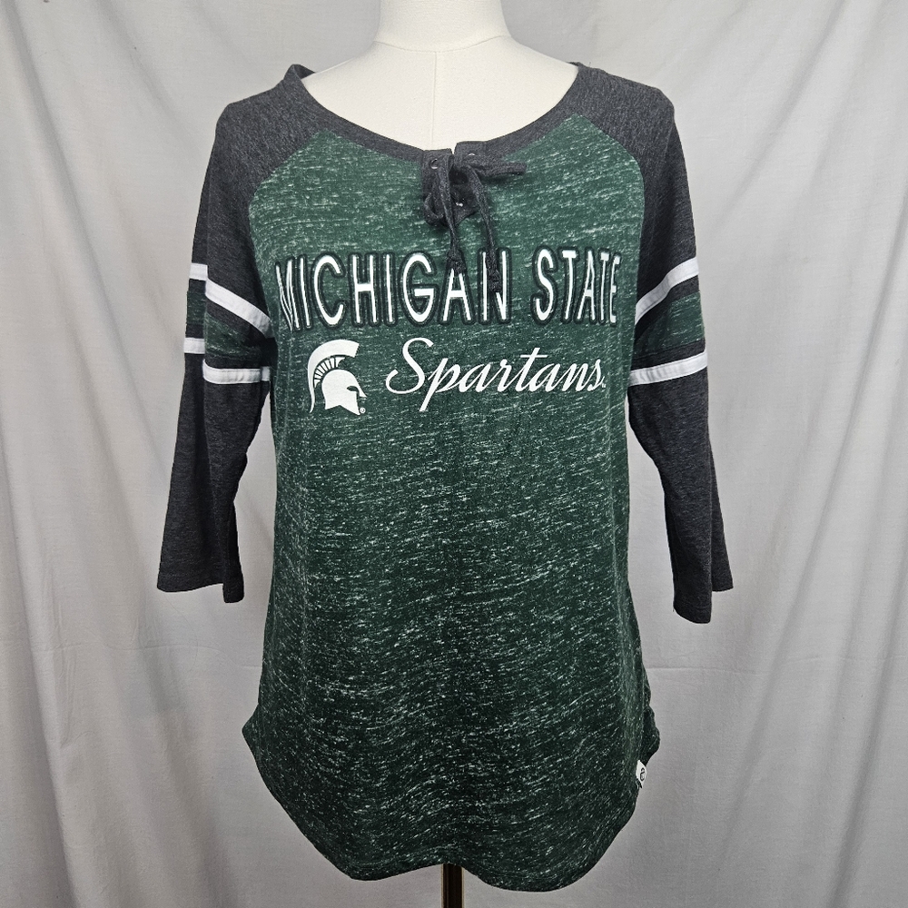 Coloesseum Womens Michigan State Spartan Shirt Med Athleisure Football Athletic